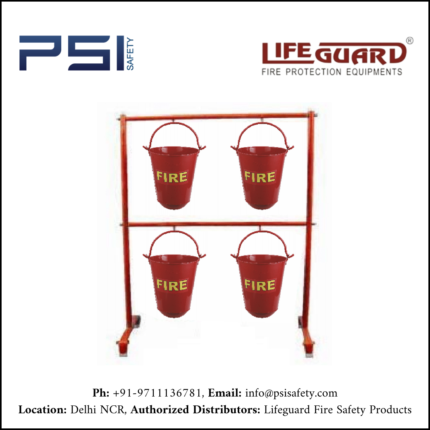 Lifeguard LG-525A FIRE BUCKET STAND FOR 4 NOS. BUCKETS