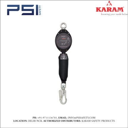 Karam Sharp Edge Tested Retractable Blocks with Webbing 5 Meter with Steel Snap Hook Model - PCWB05(SE)