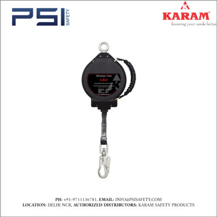 Karam Retractable Blocks with Webbing 10 Meter with Steel Snap Hook Model - PCWB10(IS)