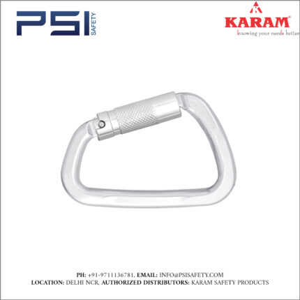 Karam Aluminium Triple Action Locking Bulb type Karabiner Model - PN193TBE