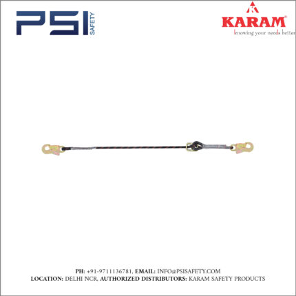 Karam Restraint Kernmantle Rope Adjustable Lanyard with Both Side Hook PN121 Model - PN285(AD)
