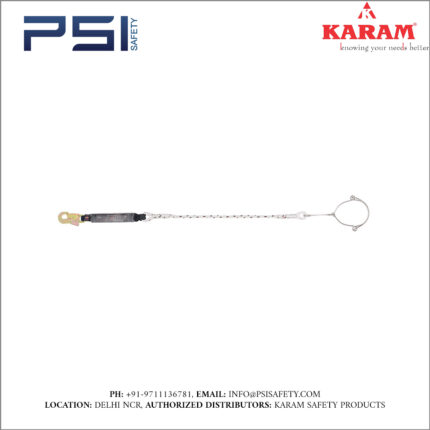 Karam Energy Absorbing Twisted Rope Lanyard One Side Hook PN121 and Other Side Hook PN141 Model - PN312