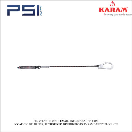 Karam Energy Absorbing Kernmantle Rope Lanyard One Side Loop and Other Side Hook PN136 Model - PN386(A)