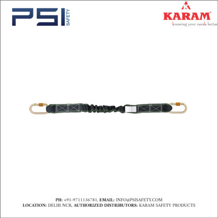 Karam Internal Shock Absorbing Expandable Lanyard Both Side Karabiner PN 112 Model - PN393(IS)